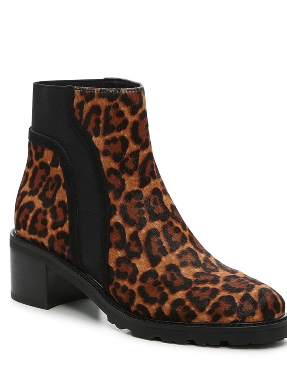 Crown Vintage Maiyi Leopard Print Calf Hair Chelsea Boot - 7